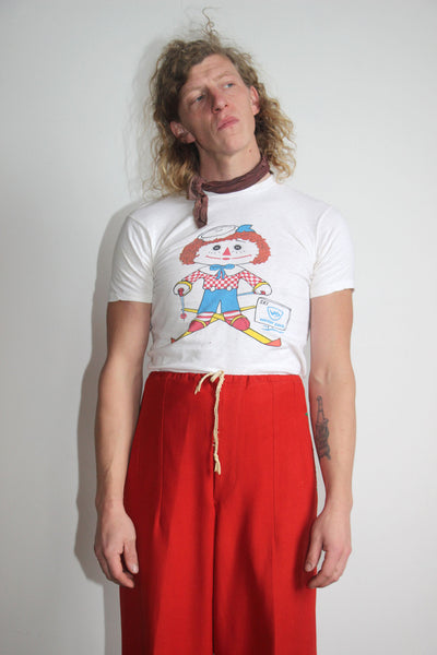 Vintage 1960's Raggedy Andy Ski T-Shirt