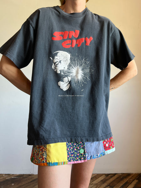 Vintage 1990's SIN CITY Frank Miller Cotton T Shirt Comic