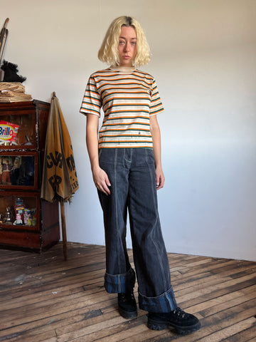 Vintage 1950's Striped Cotton T-Shirt