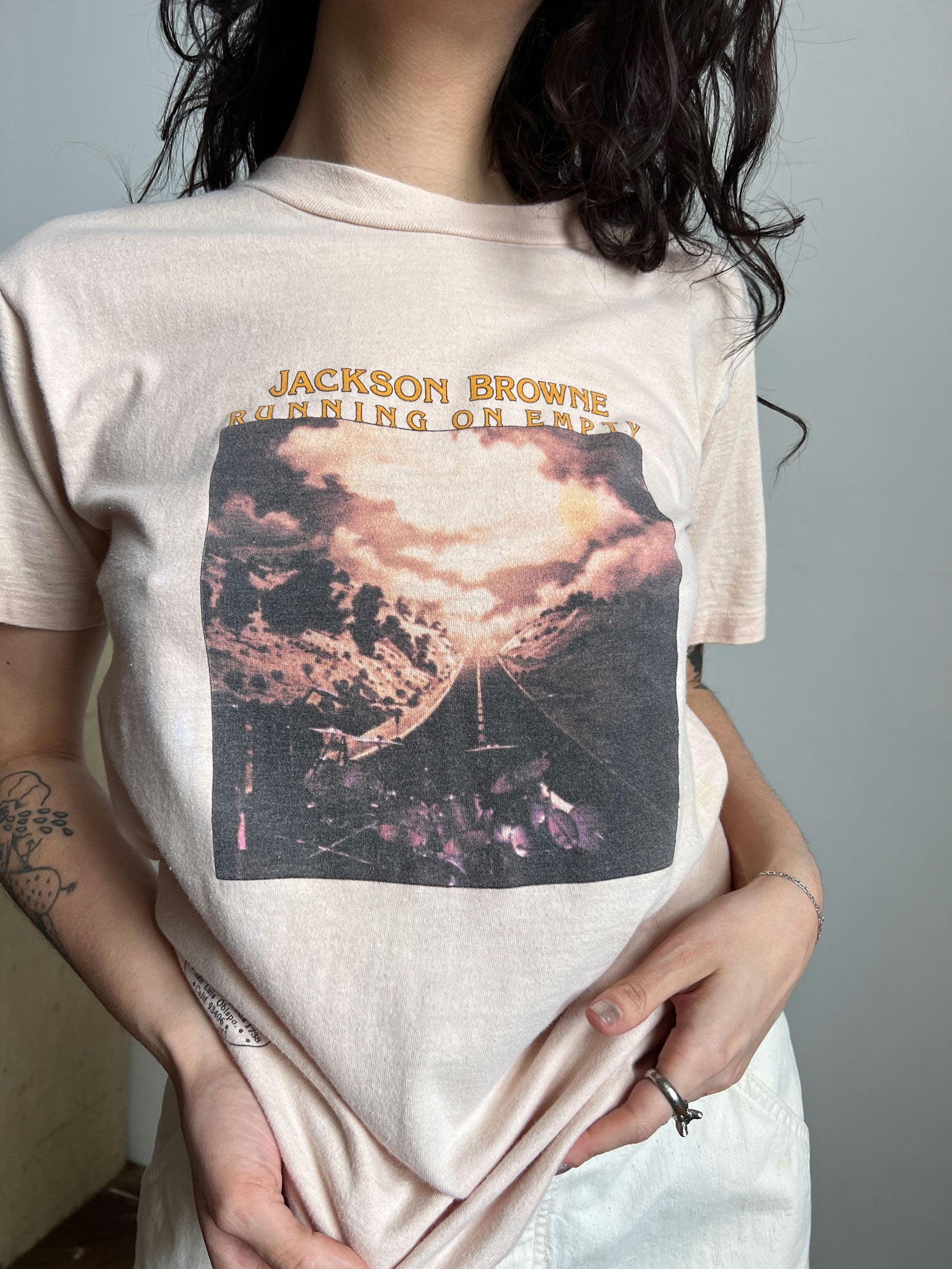 Vintage 1970's Jackson Browne Running On Empty T-Shirt, 70's Band Tee