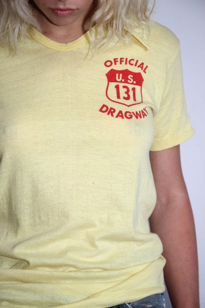 Vintage 1960's Official Drag Way T-Shirt