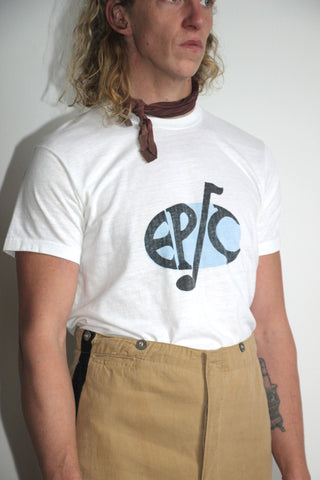 Vintage 1960's - 70's Epic Records T-Shirt, Hand Drawn