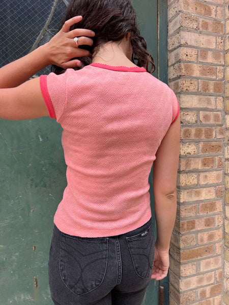 Vintage 1960's Pink Babydoll Tee