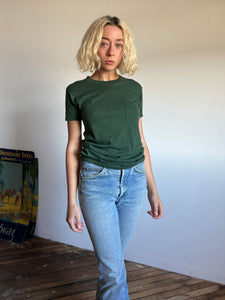 Vintage 1970's Forest Green Pocket T-Shirt