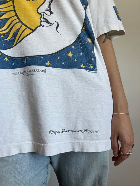 Vintage 1990's Shakespeare Sun and Moon Cotton T-Shirt XL