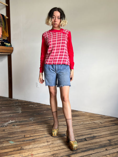 Vintage 1940's - 50's Women's Long Sleeve Shirt