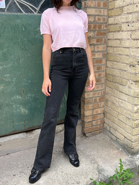 Vintage 1950's Pink Cotton Cropped Top