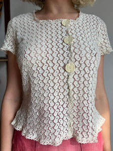 Vintage 1930's Lacey Blouse