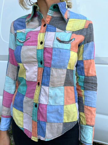 Vintage 1970's Patchwork Shirt