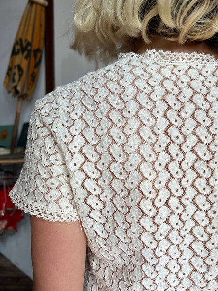 Vintage 1930's Lacey Blouse