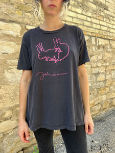 Vintage 1980's John Lennon Two Rabbits T-Shirt