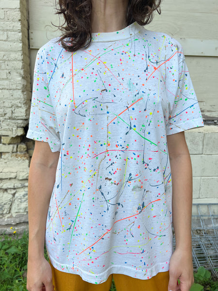 Vintage Single Stitch Hand Painted Art T-Shirt