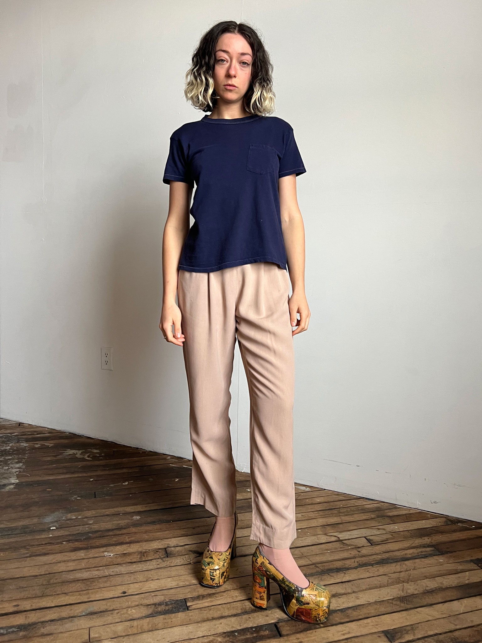 Vintage 1950's BVD Brand Cotton Pocket T-Shirt