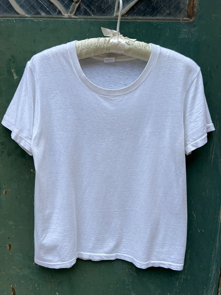 Vintage 1960's - 70's White Cotton T-Shirt #2