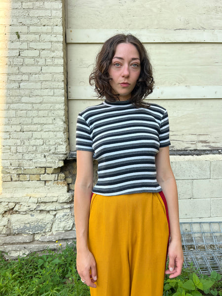 Vintage 1960's Striped Cotton T-Shirt