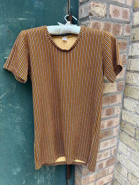 Vintage 1960's Thick Striped Cotton T-Shirt