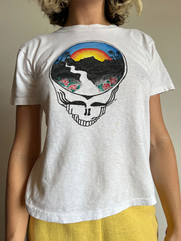 Vintage Hand Painted Grateful Dead T-Shirt, Circa 1980's