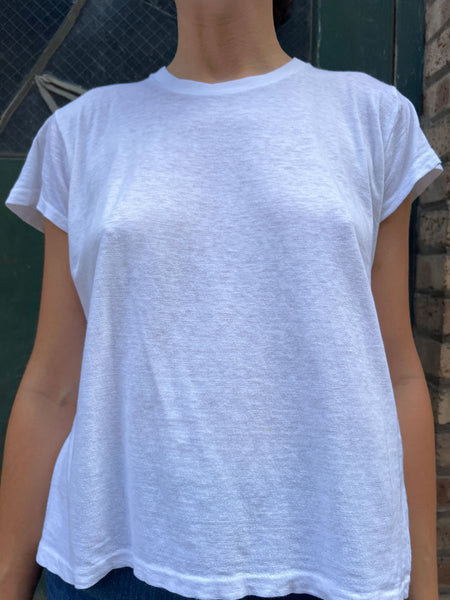Vintage 1960's - 70's White Cotton T-Shirt #2