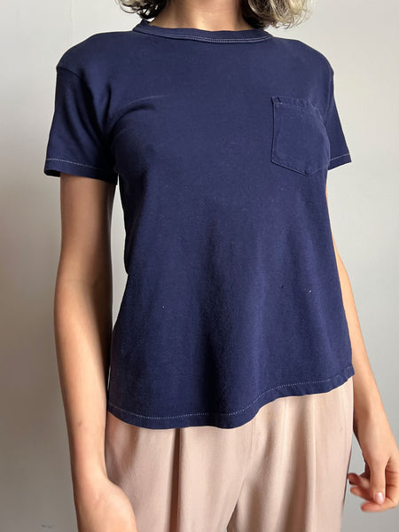 Vintage 1950's BVD Brand Cotton Pocket T-Shirt