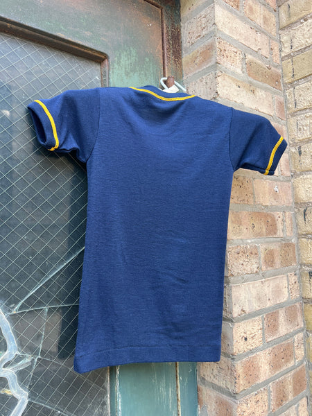 Vintage 1960's - 70's Blue Short Sleeve Shirt