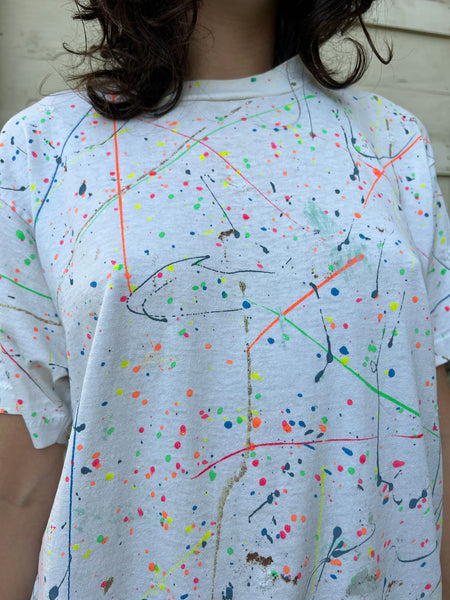 Vintage Single Stitch Hand Painted Art T-Shirt