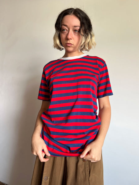 Vintage 1950's Striped Cotton T-Shirt