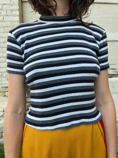 Vintage 1960's Striped Cotton T-Shirt