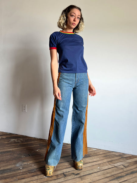 Vintage 1970's Navy Blue T-Shirt