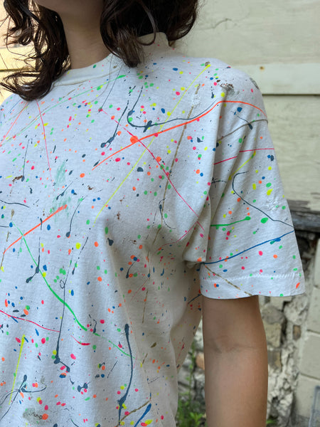 Vintage Single Stitch Hand Painted Art T-Shirt