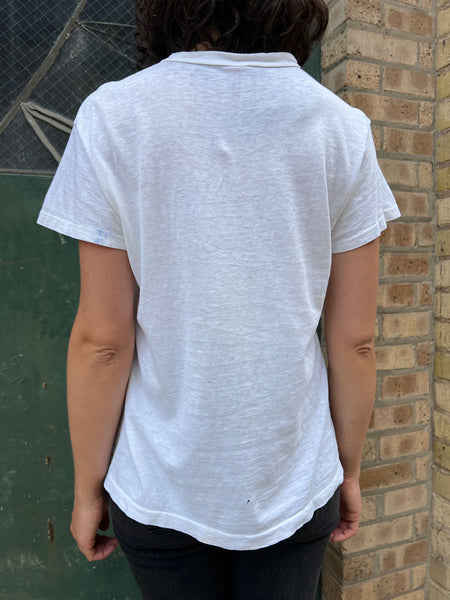Vintage 1950's- 60's Paper Thin White T-Shirt