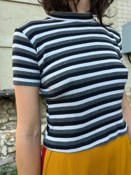 Vintage 1960's Striped Cotton T-Shirt