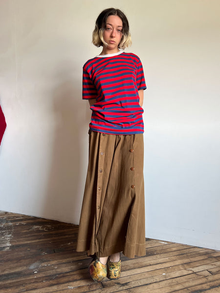Vintage 1950's Striped Cotton T-Shirt