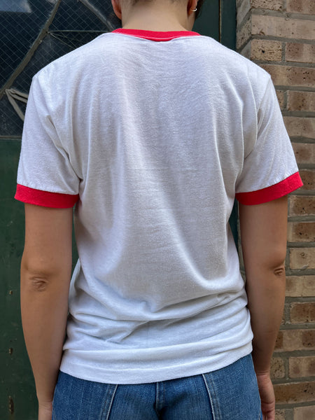 Vintage Wisconsin State Bird Ringer T-Shirt