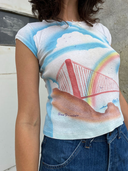 Vintage 1960's San Francisco Baby Doll Fit Tee