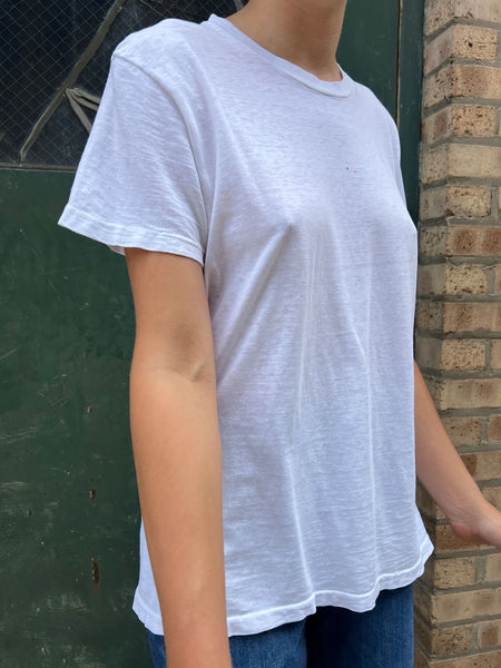 Vintage 1960's - 70's White Cotton T-Shirt #1