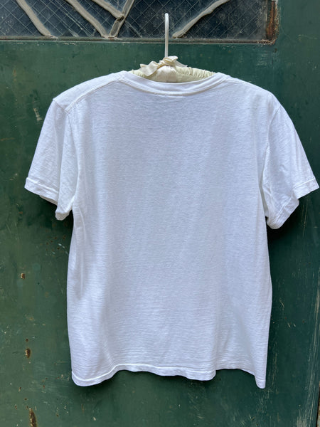 Vintage 1960's - 70's White Cotton T-Shirt #2