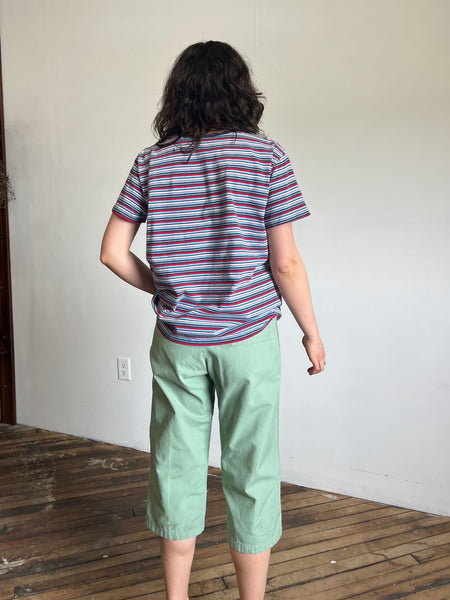 Vintage Cotton Striped T-Shirt