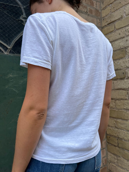 Vintage 1960's - 70's White Cotton T-Shirt #3