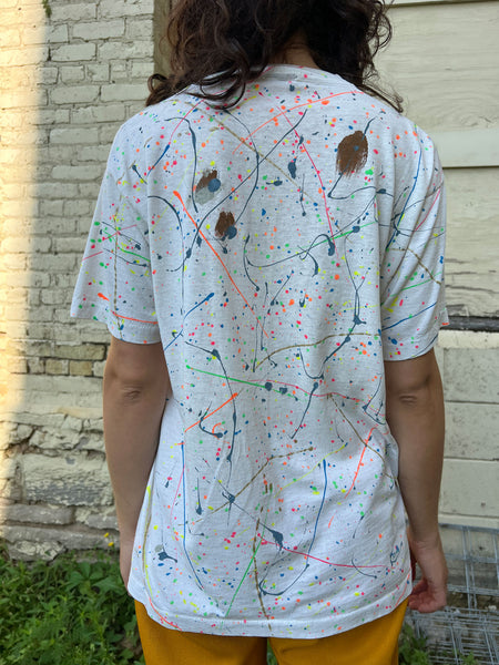Vintage Single Stitch Hand Painted Art T-Shirt