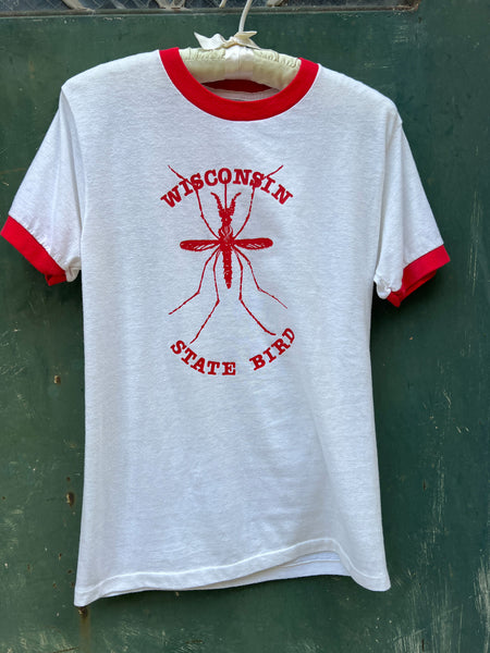 Vintage Wisconsin State Bird Ringer T-Shirt