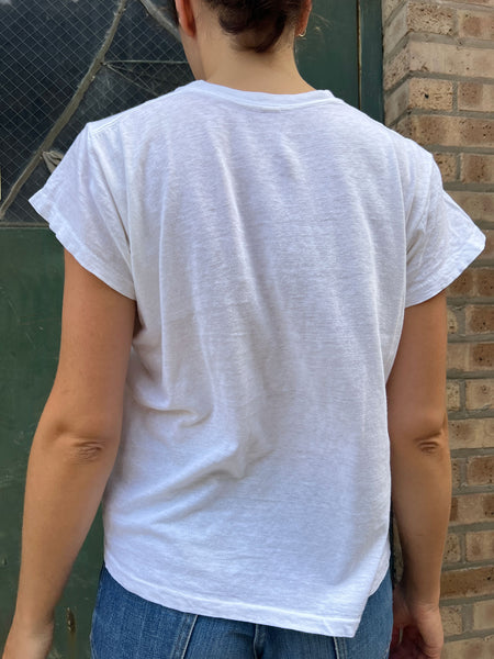 Vintage 1960's - 70's White Cotton T-Shirt #2