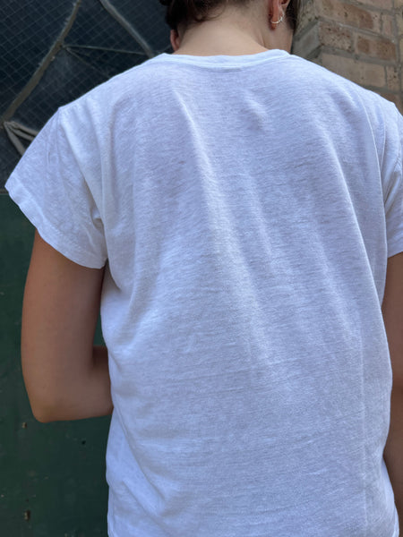 Vintage 1960's - 70's White Cotton T-Shirt #2