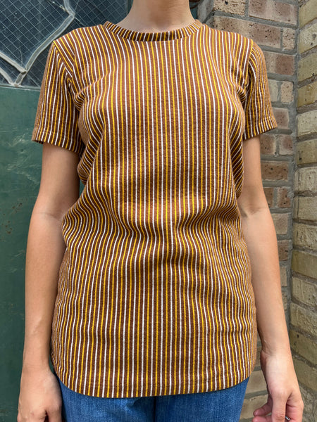 Vintage 1960's Thick Striped Cotton T-Shirt