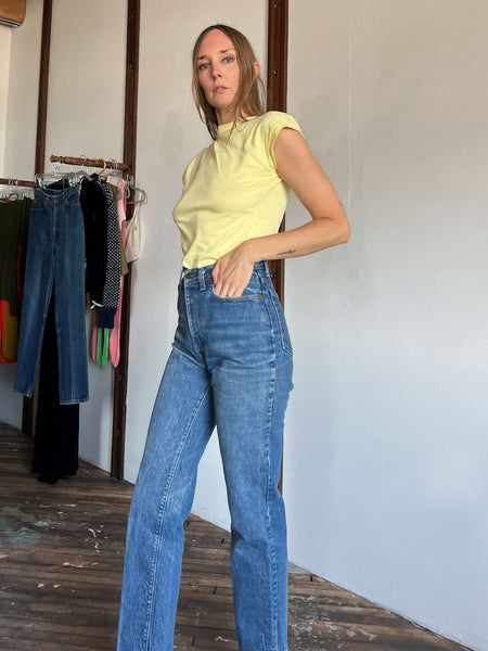 Vintage 1940's Yellow Cotton T-Shirt