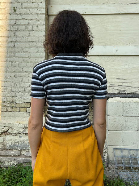 Vintage 1960's Striped Cotton T-Shirt