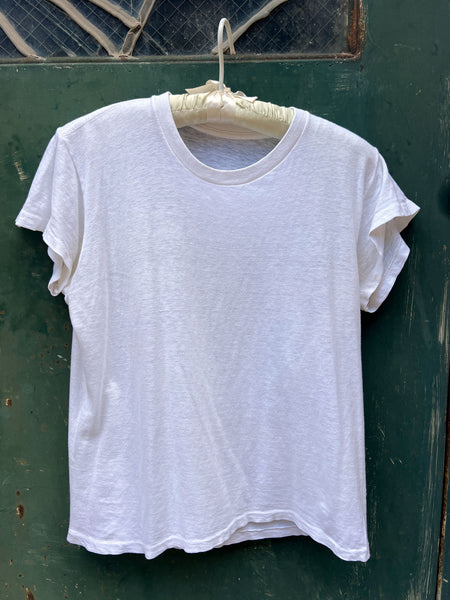 Vintage 1960's - 70's White Cotton T-Shirt #3