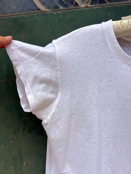 Vintage 1960's - 70's White Cotton T-Shirt #3