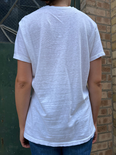 Vintage 1960's - 70's White Cotton T-Shirt #1