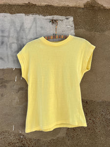 Vintage 1940's Yellow Cotton T-Shirt