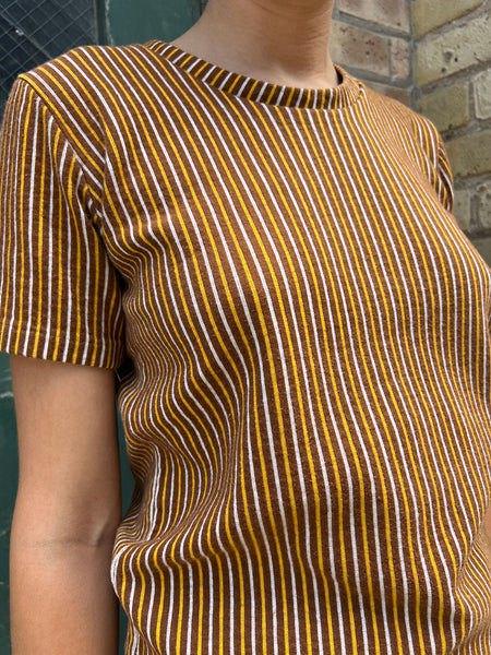 Vintage 1960's Thick Striped Cotton T-Shirt